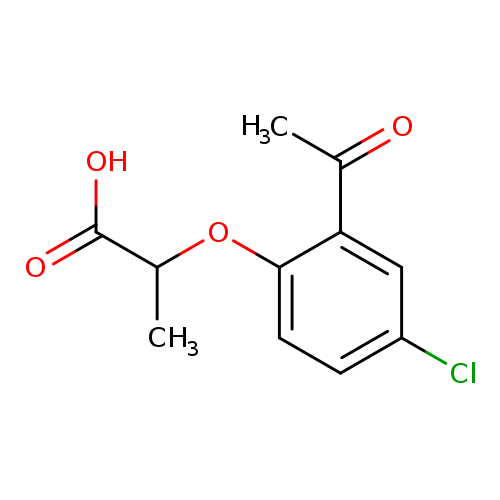 2-(2-acetyl-4-chlorophenoxy)propanoic acid