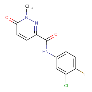 N-(3-chloro-4-fluorophenyl)-1-methyl-6-oxo-1,6-dihydropyridazine-3-carboxamide