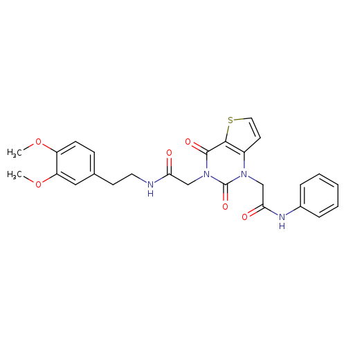 N-[2-(3,4-dimethoxyphenyl)ethyl]-2-{2,4-dioxo-1-[(phenylcarbamoyl)methyl]-1H,2H,3H,4H-thieno[3,2-d]pyrimidin-3-yl}acetamide