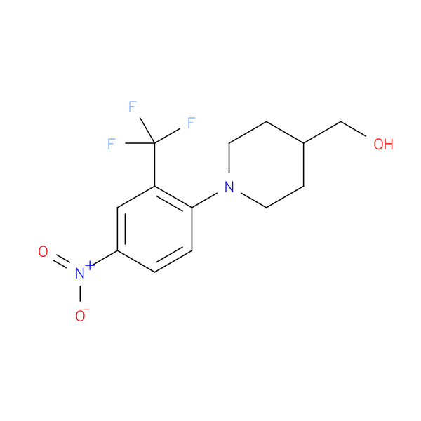 (1-(4-Nitro-2-(trifluoromethyl)phenyl)piperidin-4-yl)methanol