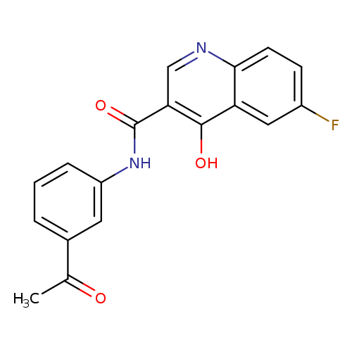 N-(3-acetylphenyl)-6-fluoro-4-hydroxyquinoline-3-carboxamide