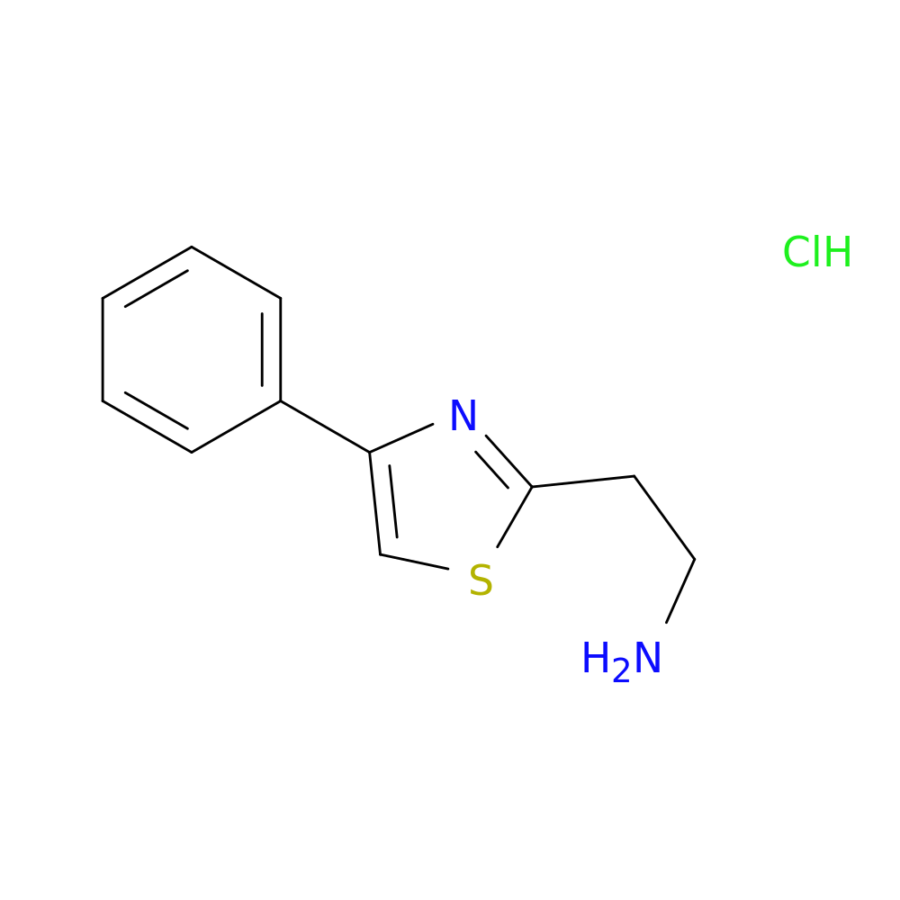 2-Thiazoleethanamine, 4-phenyl-, hydrochloride (1:1)
