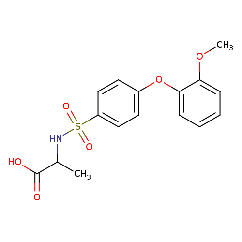 ((4-(2-METHOXYPHENOXY)PHENYL)SULFONYL)ALANINE