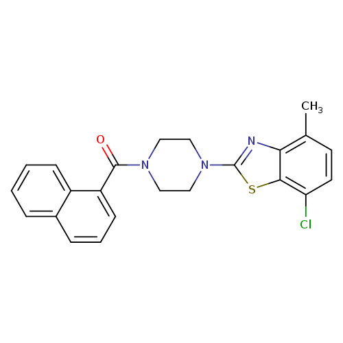 7-chloro-4-methyl-2-[4-(naphthalene-1-carbonyl)piperazin-1-yl]-1,3-benzothiazole