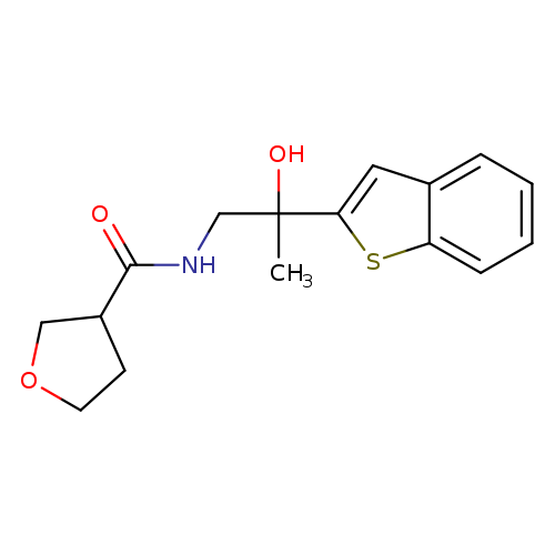 N-[2-(1-benzothiophen-2-yl)-2-hydroxypropyl]oxolane-3-carboxamide