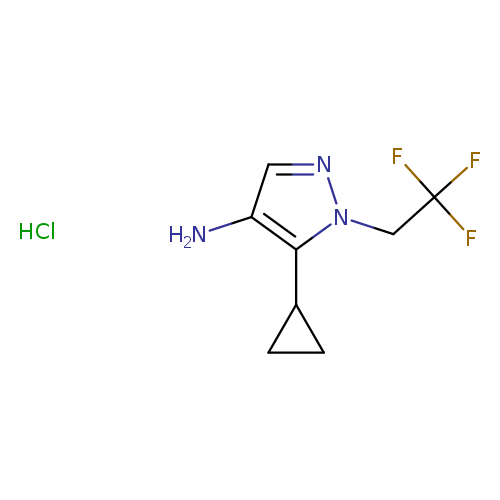 5-cyclopropyl-1-(2,2,2-trifluoroethyl)-1H-pyrazol-4-aminehydrochloride