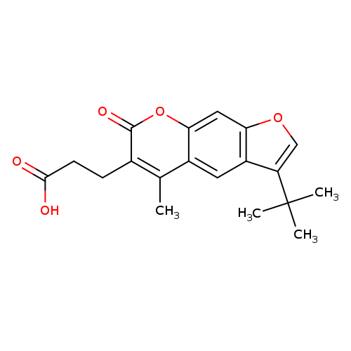 3-(3-tert-Butyl-5-methyl-7-oxo-7h-furo[3,2-g]chromen-6-yl)propanoic acid