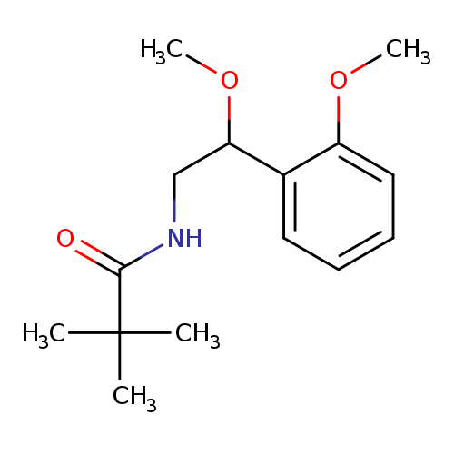 N-[2-methoxy-2-(2-methoxyphenyl)ethyl]-2,2-dimethylpropanamide