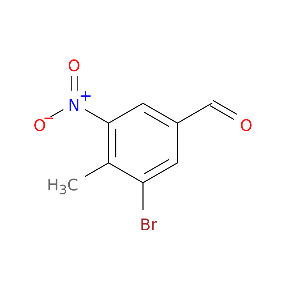 3-bromo-4-methyl-5-nitrobenzaldehyde