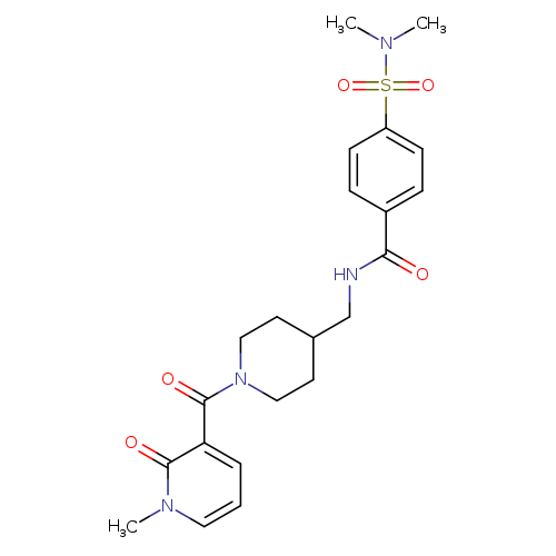 4-(dimethylsulfamoyl)-N-{[1-(1-methyl-2-oxo-1,2-dihydropyridine-3-carbonyl)piperidin-4-yl]methyl}benzamide