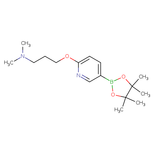 Dimethyl-{3-[5-(4,4,5,5-tetramethyl-[1,3,2]dioxaborolan-2-yl)-pyridin-2-yloxy]-propyl}-amine