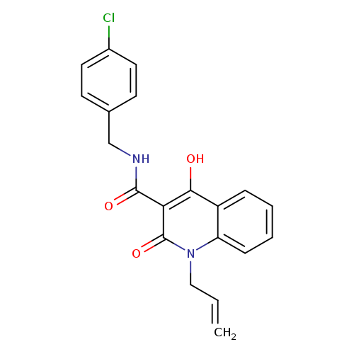N-[(4-chlorophenyl)methyl]-4-hydroxy-2-oxo-1-(prop-2-en-1-yl)-1,2-dihydroquinoline-3-carboxamide