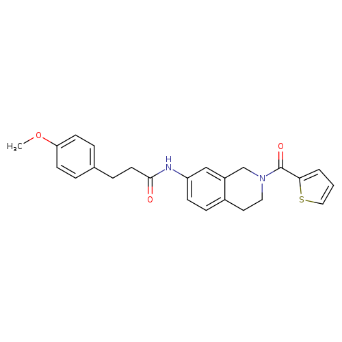 3-(4-methoxyphenyl)-N-[2-(thiophene-2-carbonyl)-1,2,3,4-tetrahydroisoquinolin-7-yl]propanamide