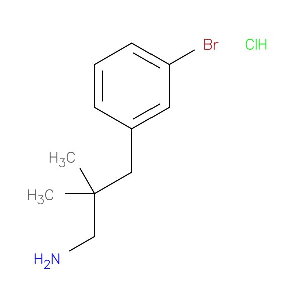 3-(3-bromophenyl)-2,2-dimethylpropan-1-amine hydrochloride