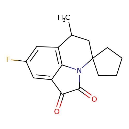 8'-Fluoro-6'-methyl-5',6'-dihydrospiro[cyclopentane-1,4'-pyrrolo[3,2,1-ij]quinoline]-1',2'-dione