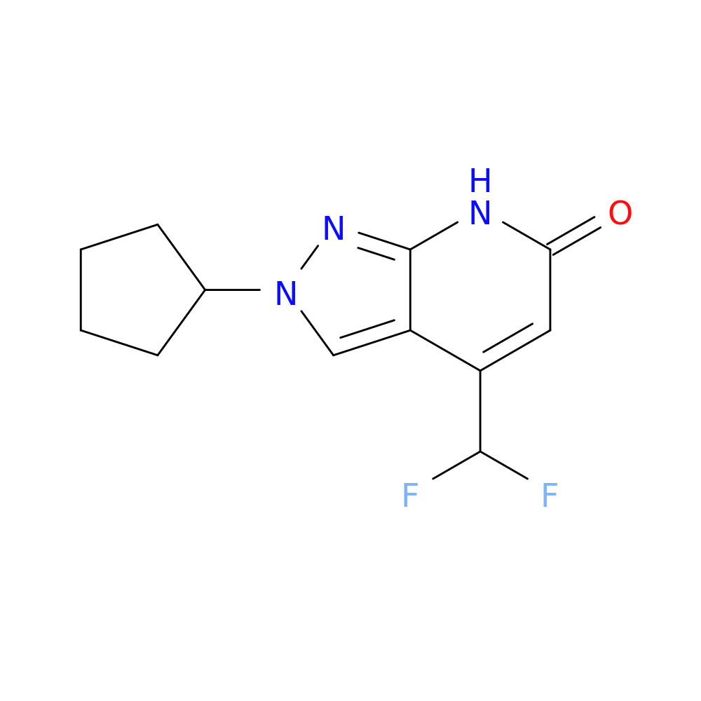 2-Cyclopentyl-4-(difluoromethyl)-2H-pyrazolo[3,4-b]pyridin-6(7H)-one