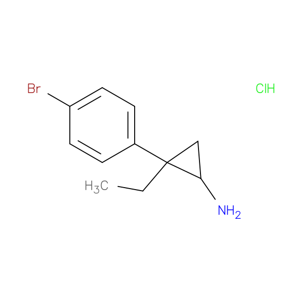 2-(4-bromophenyl)-2-ethylcyclopropan-1-amine hydrochloride