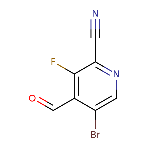 5-bromo-3-fluoro-4-formylpyridine-2-carbonitrile