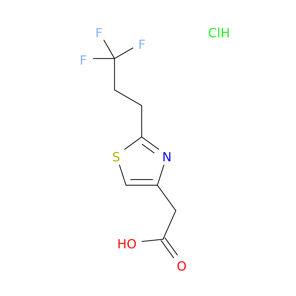 2-[2-(3,3,3-trifluoropropyl)-1,3-thiazol-4-yl]acetic acid hydrochloride