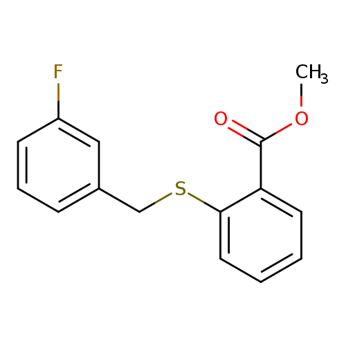 METHYL 2-[(3-FLUOROBENZYL)SULFANYL]BENZENECARBOXYLATE