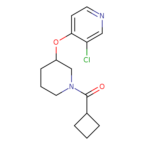 3-chloro-4-[(1-cyclobutanecarbonylpiperidin-3-yl)oxy]pyridine