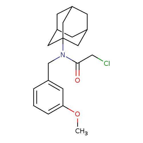 N-(adamantan-1-yl)-2-chloro-N-[(3-methoxyphenyl)methyl]acetamide