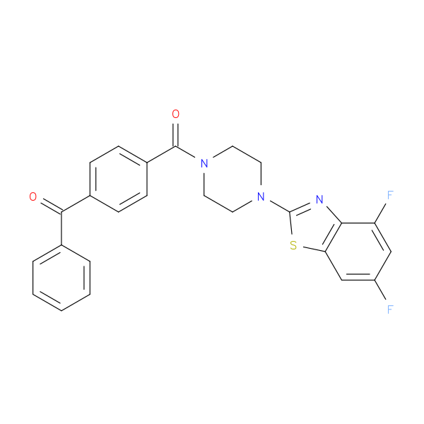 2-[4-(4-benzoylbenzoyl)piperazin-1-yl]-4,6-difluoro-1,3-benzothiazole