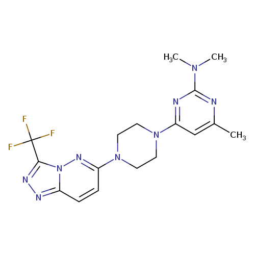 N,N,4-trimethyl-6-{4-[3-(trifluoromethyl)-[1,2,4]triazolo[4,3-b]pyridazin-6-yl]piperazin-1-yl}pyrimidin-2-amine