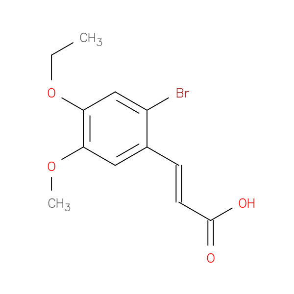 (E)-3-(2-Bromo-4-ethoxy-5-methoxyphenyl)acrylic acid