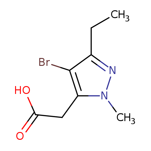 2-(4-bromo-3-ethyl-1-methyl-1H-pyrazol-5-yl)acetic acid
