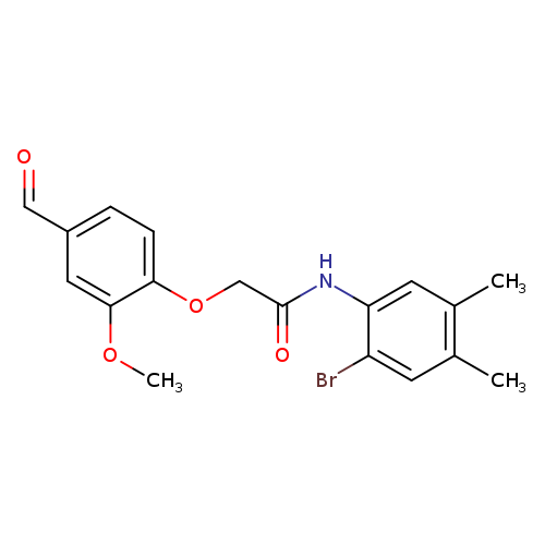 N-(2-bromo-4,5-dimethylphenyl)-2-(4-formyl-2-methoxyphenoxy)acetamide