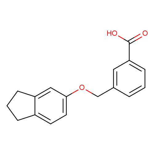 3-(((2,3-Dihydro-1H-inden-5-yl)oxy)methyl)benzoic acid