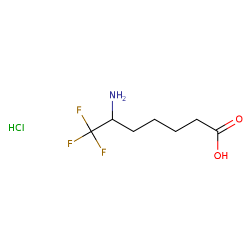 6-amino-7,7,7-trifluoroheptanoic acid hydrochloride