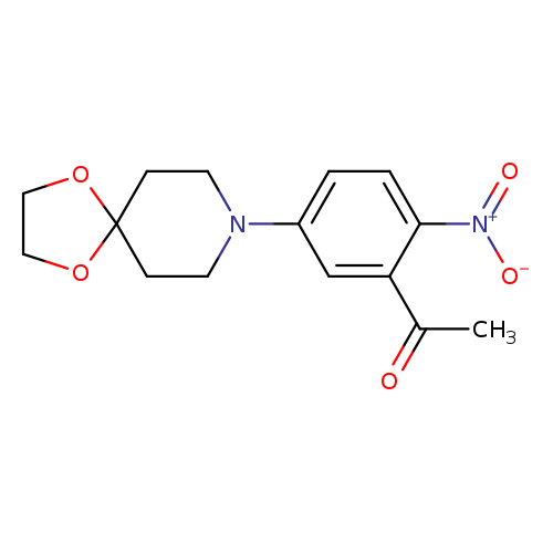 1-(5-{1,4-dioxa-8-azaspiro[4.5]decan-8-yl}-2-nitrophenyl)ethan-1-one