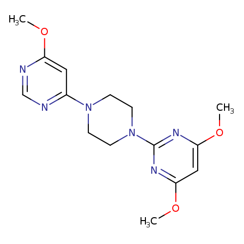 4,6-dimethoxy-2-[4-(6-methoxypyrimidin-4-yl)piperazin-1-yl]pyrimidine