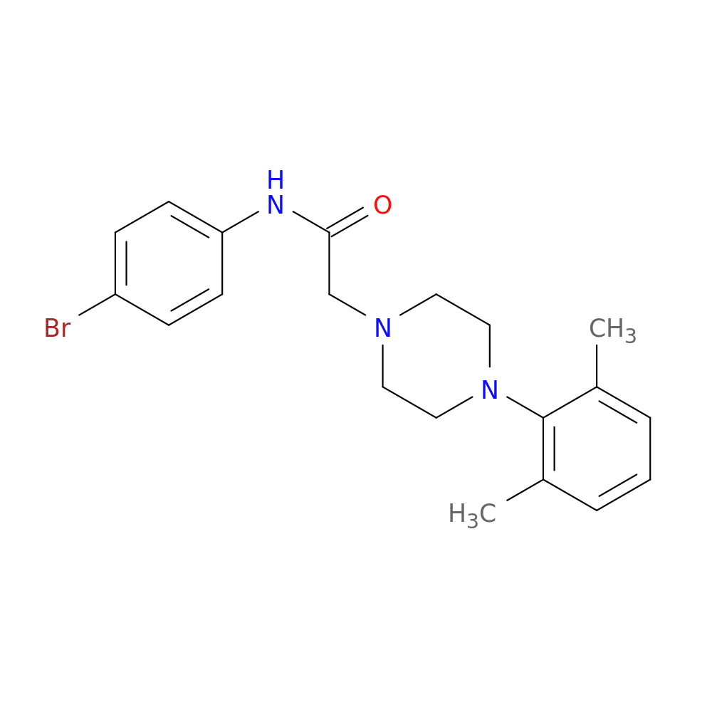 N-(4-bromophenyl)-2-[4-(2,6-dimethylphenyl)piperazin-1-yl]acetamide