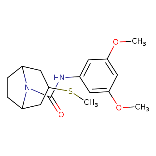 N-(3,5-dimethoxyphenyl)-3-(methylsulfanyl)-8-azabicyclo[3.2.1]octane-8-carboxamide