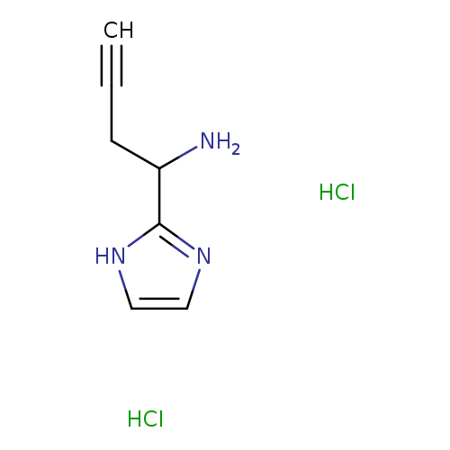 1-(1H-imidazol-2-yl)but-3-yn-1-amine dihydrochloride