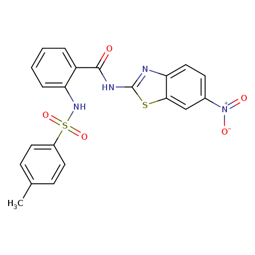 2-(4-methylbenzenesulfonamido)-N-(6-nitro-1,3-benzothiazol-2-yl)benzamide