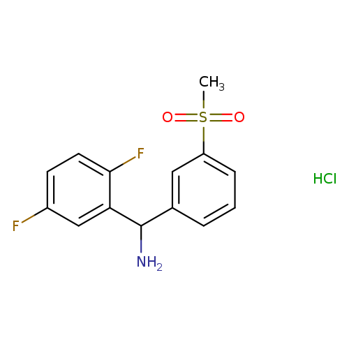 (2,5-difluorophenyl)(3-methanesulfonylphenyl)methanamine hydrochloride