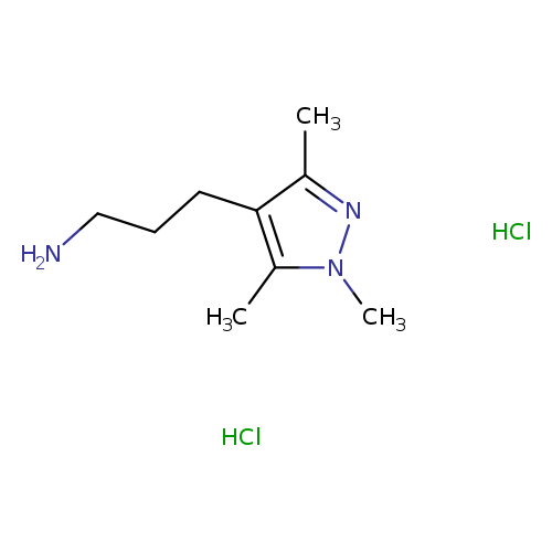 3-(1,3,5-trimethyl-1H-pyrazol-4-yl)propan-1-aminedihydrochloride