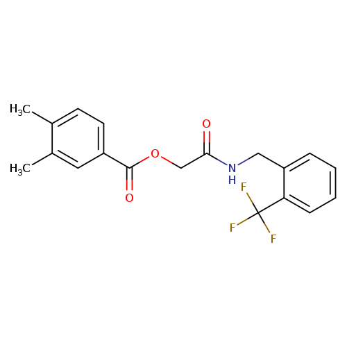 ({[2-(trifluoromethyl)phenyl]methyl}carbamoyl)methyl 3,4-dimethylbenzoate