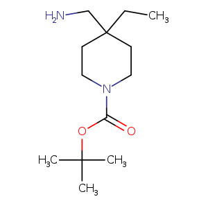 1-Piperidinecarboxylic acid, 4-(aminomethyl)-4-ethyl-, 1,1-dimethylethyl ester