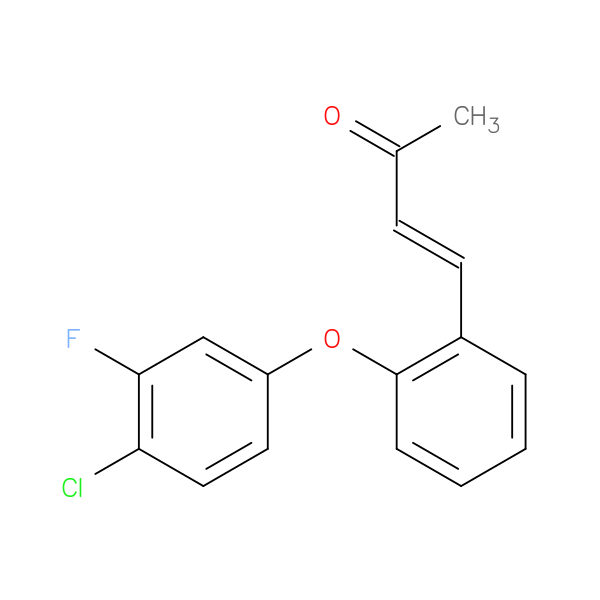 4-[2-(4-Chloro-3-fluorophenoxy)phenyl]-3-buten-2-one