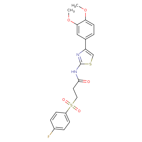 N-[4-(3,4-dimethoxyphenyl)-1,3-thiazol-2-yl]-3-(4-fluorobenzenesulfonyl)propanamide