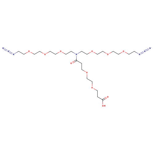 N-(Acid-PEG2)-N-bis(PEG3-azide)