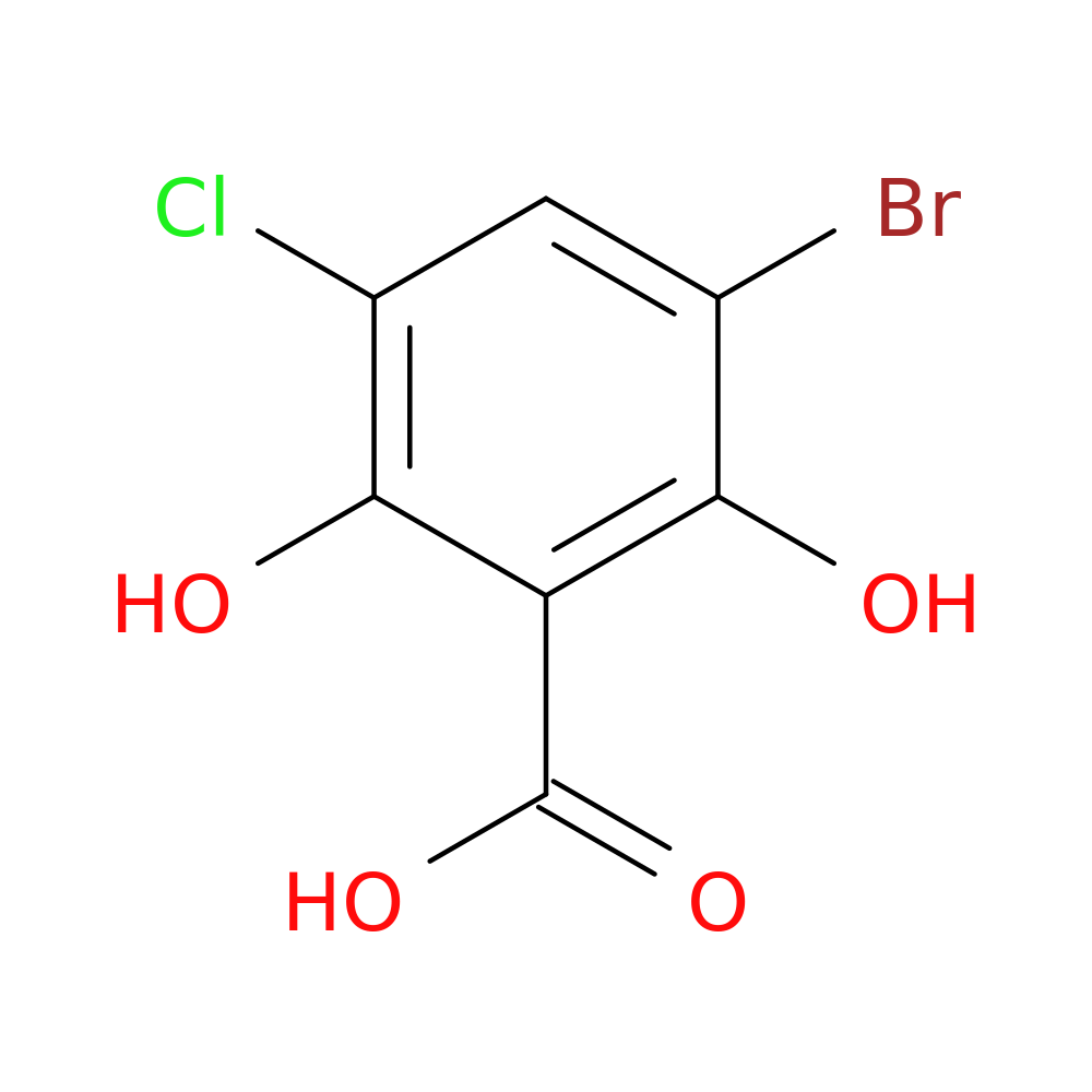 3-bromo-5-chloro-2,6-dihydroxybenzoic acid