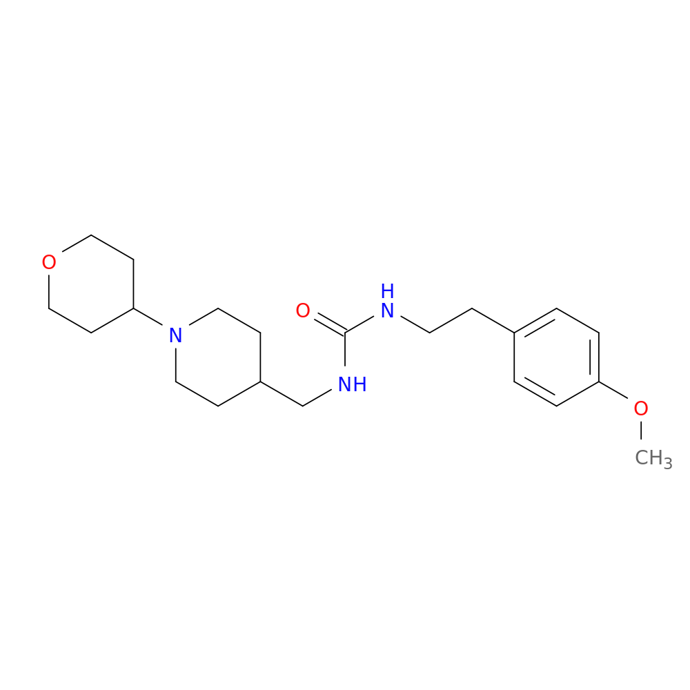1-[2-(4-methoxyphenyl)ethyl]-3-{[1-(oxan-4-yl)piperidin-4-yl]methyl}urea