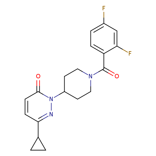 6-cyclopropyl-2-[1-(2,4-difluorobenzoyl)piperidin-4-yl]-2,3-dihydropyridazin-3-one