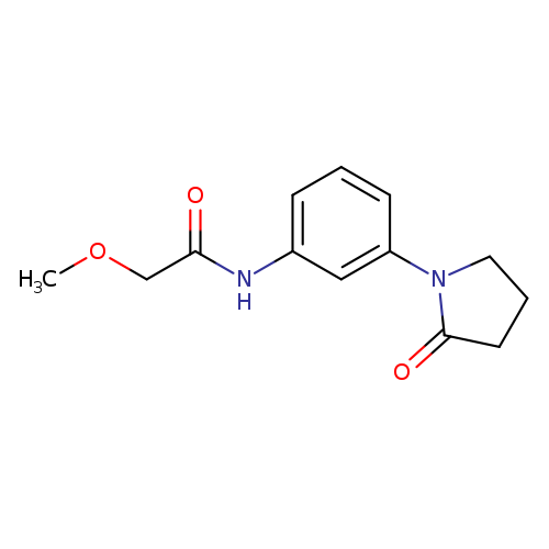 2-methoxy-N-[3-(2-oxopyrrolidin-1-yl)phenyl]acetamide